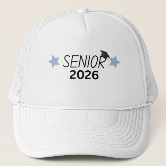 Boné Gorro de Formatura Senior 2026 Turma de 2026  (Frente)