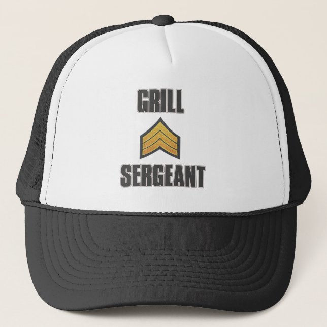 Boné Gorro de Grelhar Sargento de Verão Churrasco - Bon (Frente)