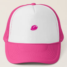 Gorro de Moda Bonito "F" Letra Rosa Text-Cap