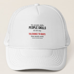 Boné Gorro engraçado sarcástico: Minha Tolerância a Idi