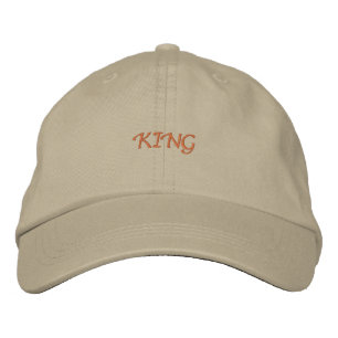 Boné Gorro Khaki com Acento Real "Rei"