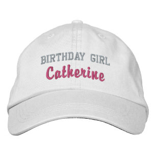 Boné Gorro Personalizado para Menina de Aniversário, Ch