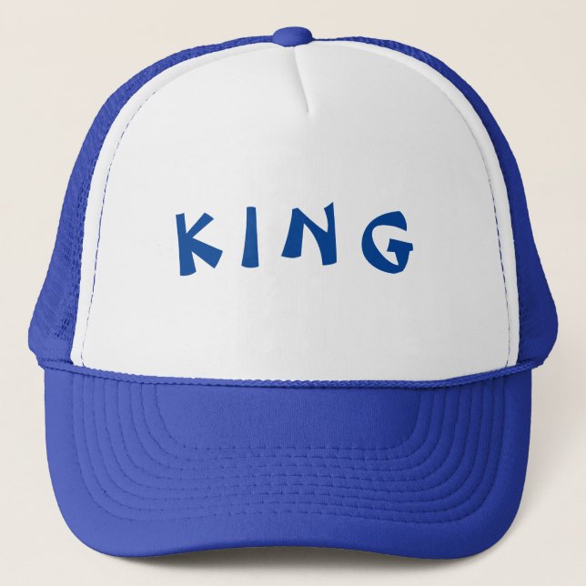 Boné Gorro Rei Cap Texto Personalizado Caminhoneiro Gor (Frente)