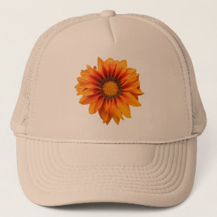 Boné Gradiente de Flor Laranja Amarelo Brilhante Recort