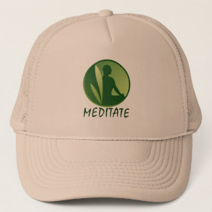 Boné Gradiente Verde Suave de Meditação