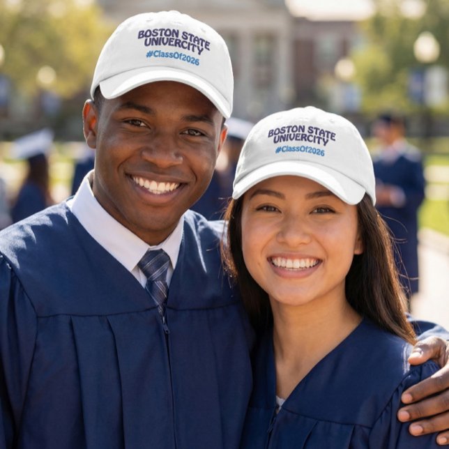 Boné Graduado no Nome da Faculdade 2026 Hashtag (Criador carregado)