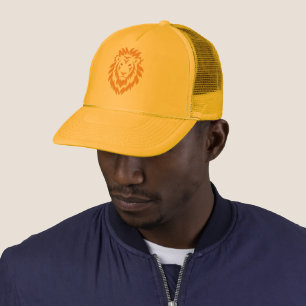 Boné Grande Leão Dourado Rugindo Simples