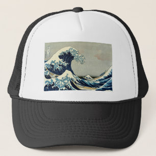 Boné Grande onda de Katsushika Hokusai fora de Kanagawa