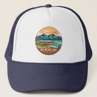 Grande Urso Lago California Barco Emblema de Pesca