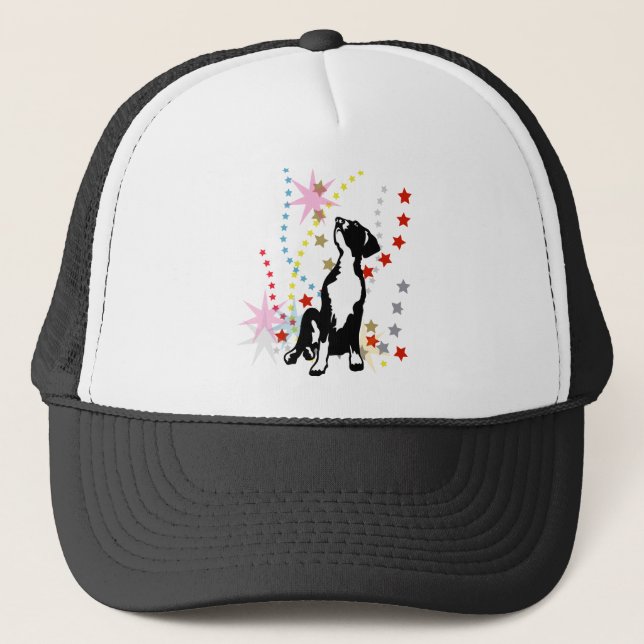 Boné Grandes estrelas engraçadas da Dane (Frente)