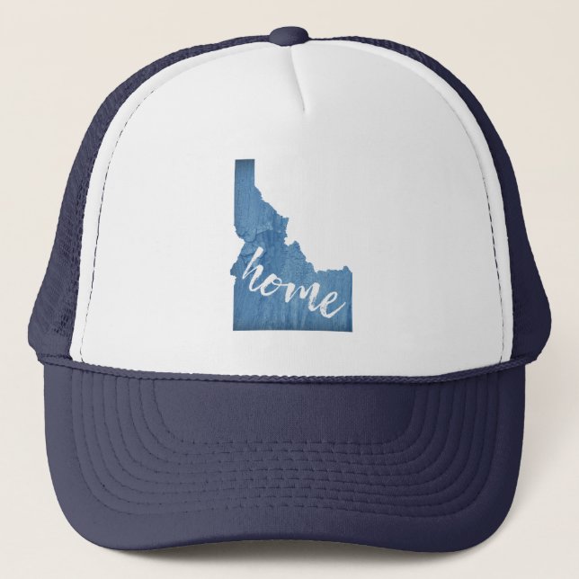Boné Grão de Madeira de Casa em Idaho (Frente)