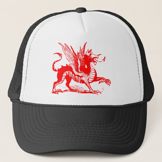 Boné Gravação do Dragão - Vermelho (Frente)