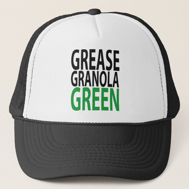 Boné graxa, granola, GREEN! (Frente)