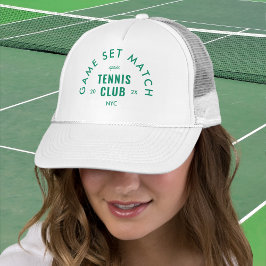 Boné Green Game Set Match Après Tennis Club White