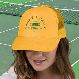 Boné Green Game Set Match Après Tennis Club Yellow