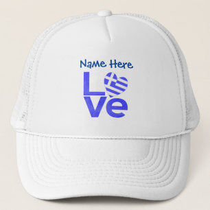 Boné Grego LOVE Azul Personalizado