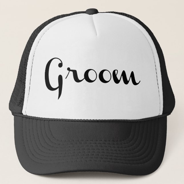 Boné Groom Trucker Hat Black (Frente)
