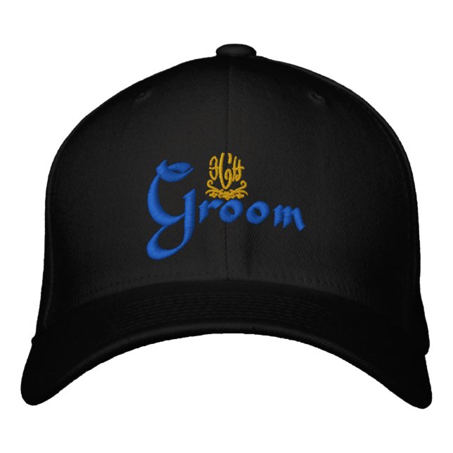 Boné Groom Wedding Black (Frente)
