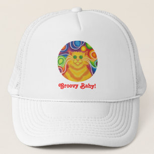 Boné "Groovy Baby!" chapéu de caminhoneiro