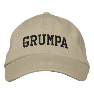 Boné Grumpa Avô Gruento e Divertido de Preto