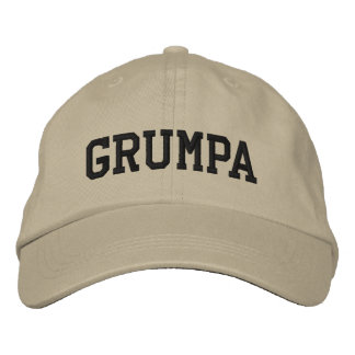 Boné Grumpa | Vovô rabugento e engraçado a preto