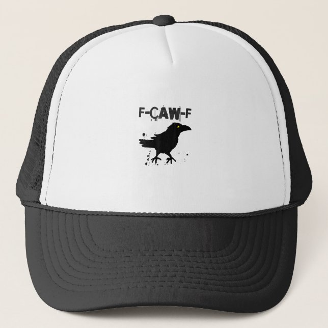 Boné Grunge Coffee F Caw F Crow Humor Creative Style (Frente)