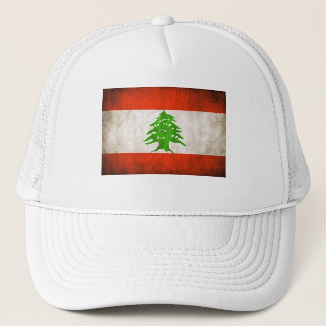 Boné Grungy Lebanon Flag (Frente)