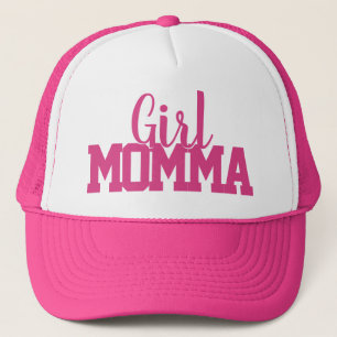 Boné guião rosa e branco - Letra GIRL MOMMA  