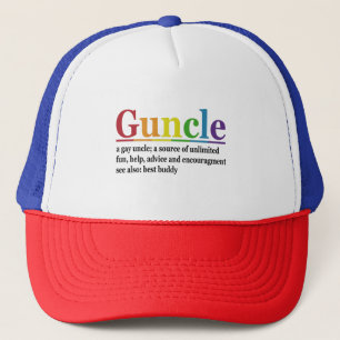 Boné Guncle Definition Rainbow Funny Gift