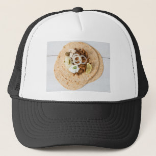 Boné Gyros pita com tzatziki coleslaw azeitonas e feta