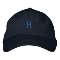 H inicial - Letra Monograma Monograma - Hat bonito
