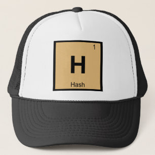 Boné H - Símbolo de Mesa periódica de química de has