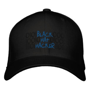 BONÉ HACKER DE CHAPÉU PRETO