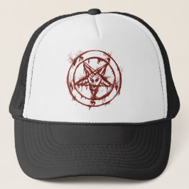 Boné Hail Satanás - 666 cross Cap anticristo Truckercap