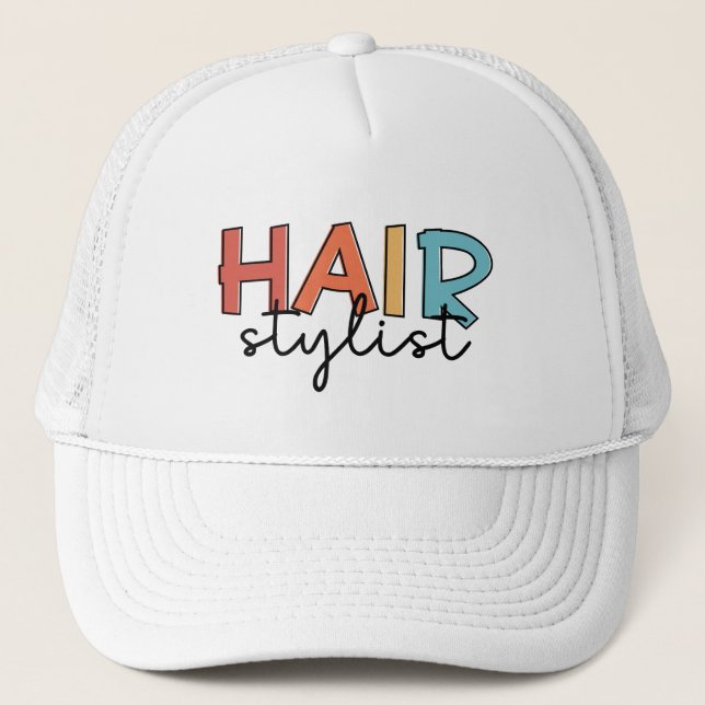 Boné Hair Stylist Retro Hairdresser Gift (Frente)