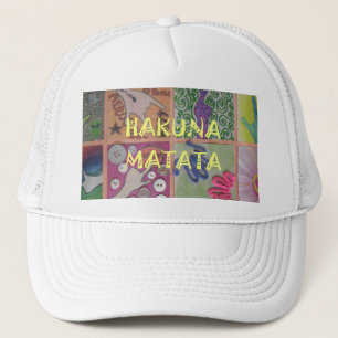 Boné Hakuna Matata Oferece design de texto gráfico insp