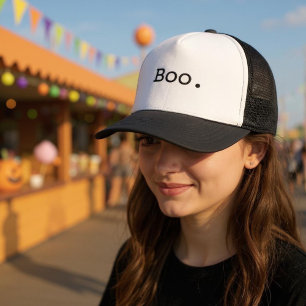 Boné Halloween Boo Sarcastic Minimalist