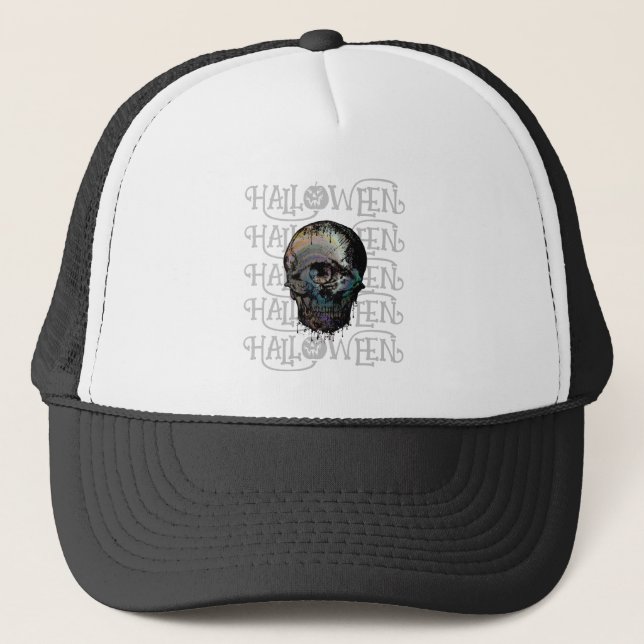 BONÉ HALLOWEEN HALLOWEEN SCARY SKULL (Frente)