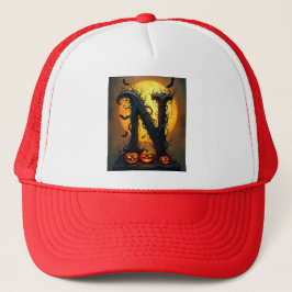 Boné Halloween Letter N Single Tear