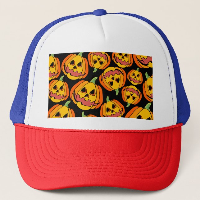 Boné Halloween Pumpkin: Símbolo de outono de Vintage (Frente)