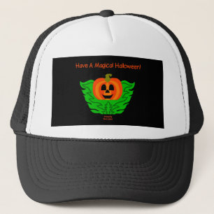 Boné Halloween Pumpkin Trucker Hat