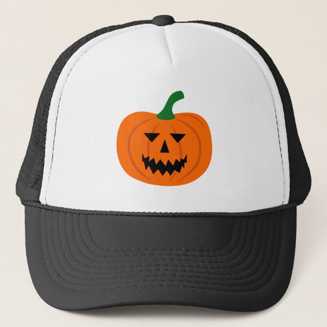 Boné Halloween Pumpkin Trucker Hat (Frente)