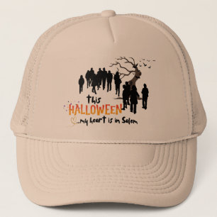Boné Halloween Salem Meu Coração Está