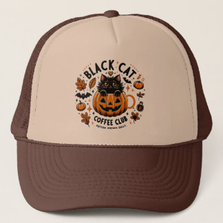 Boné Halloween Trucker Halloween, Clube de Café Negro