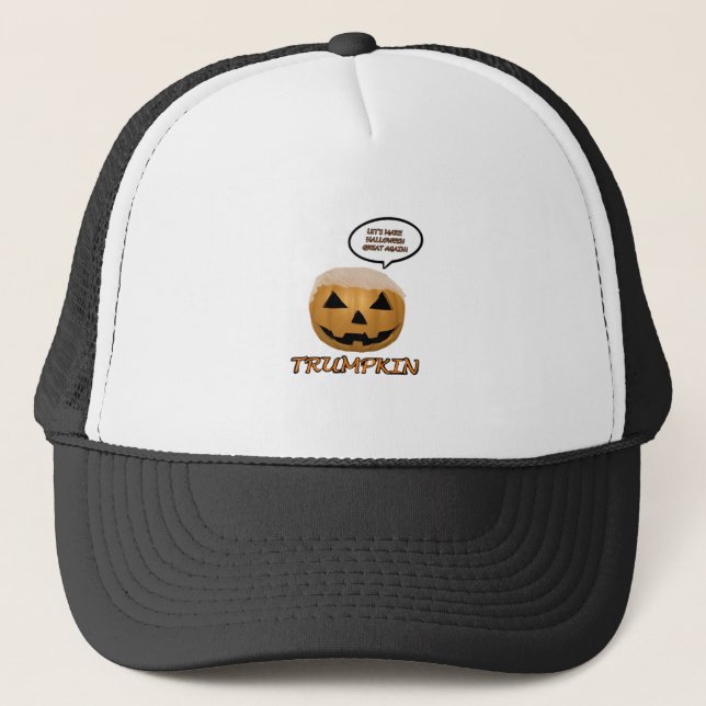 Boné Halloween Trumpkin Feita (Frente)