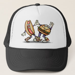 Boné Hamburger do cachorro quente n
