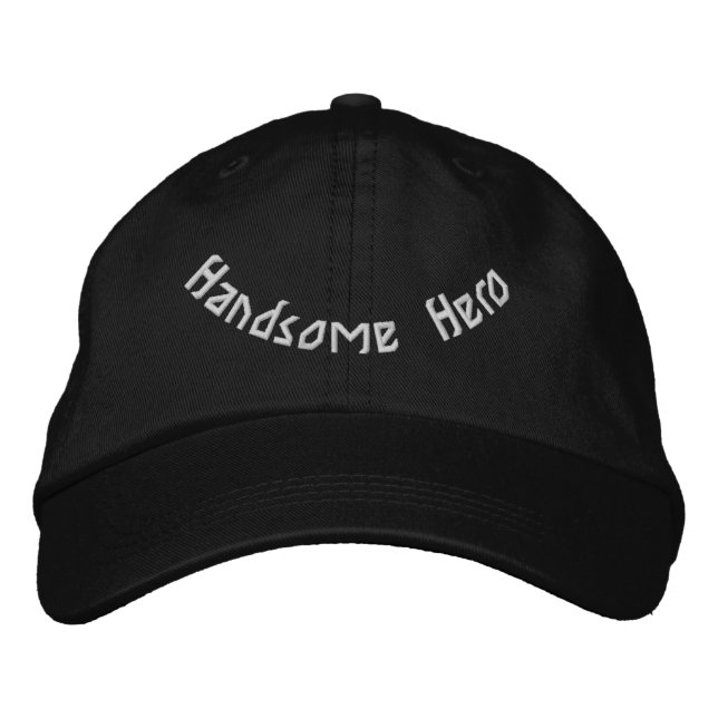 Boné Handsome Hero Elegant Adjustable Modern Black-Hat  (Frente)