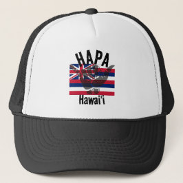 Boné HAPA HAWAII HI Flag TRIBAL SHAKA BG
