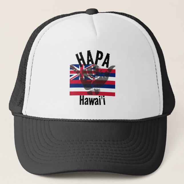 Boné HAPA HAWAII HI Flag TRIBAL SHAKA BG (Frente)