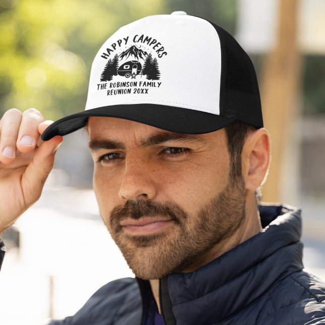 Boné Happy Campers Family Reunion (Criador carregado)